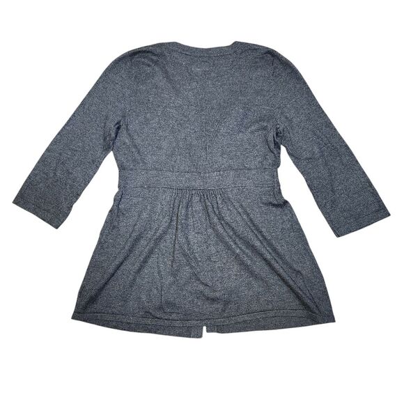 Motherhood Maternity Gray Cardigan Sweater‎ Long Sleeve Button Flowy Tunic M - Picture 9 of 13